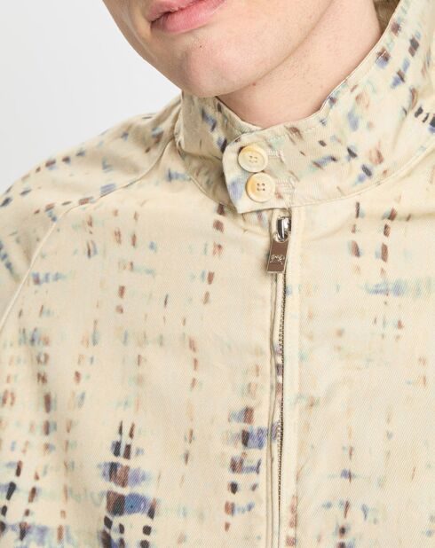 Blouson Imperméable Twill Coton Organic écru