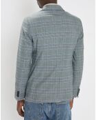 Veste Prince de Galles 2 Boutons gris moyen
