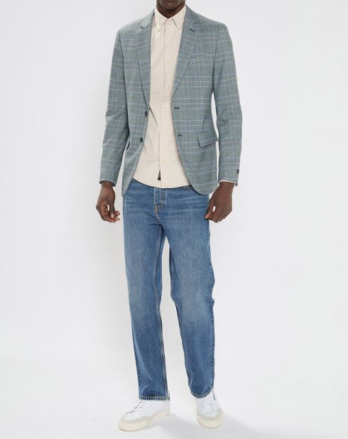 Veste Prince de Galles 2 Boutons gris moyen
