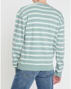 Sweat Rayé bleu/gris