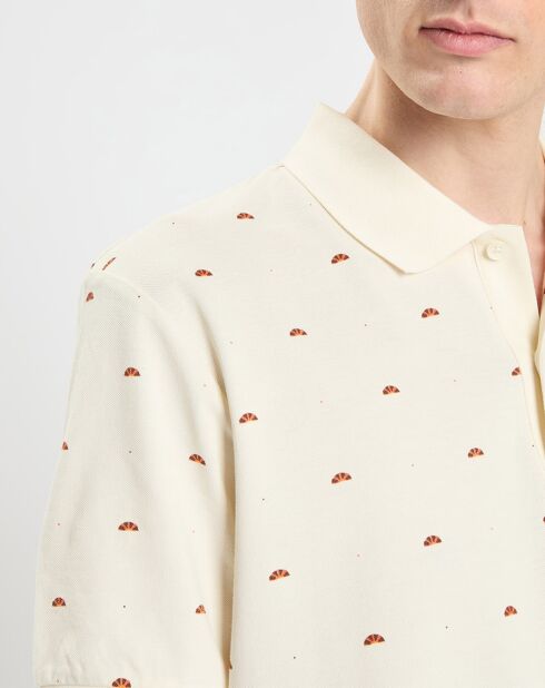 Polo Print Allover écru