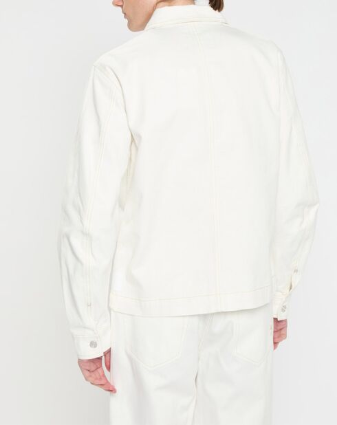 Veste en Coton Biologique Worker blanche