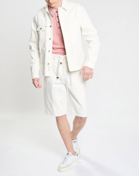 Veste en Coton Biologique Worker blanche
