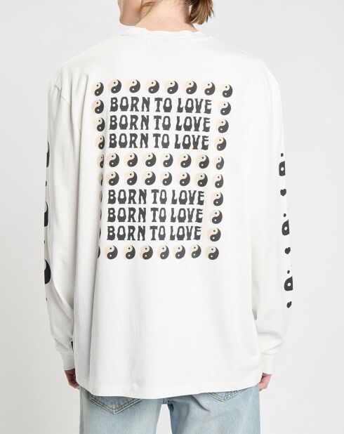 T-Shirt en Coton bio Born to Love blanc