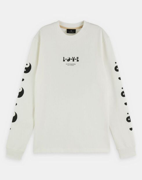 T-Shirt en Coton bio Born to Love blanc