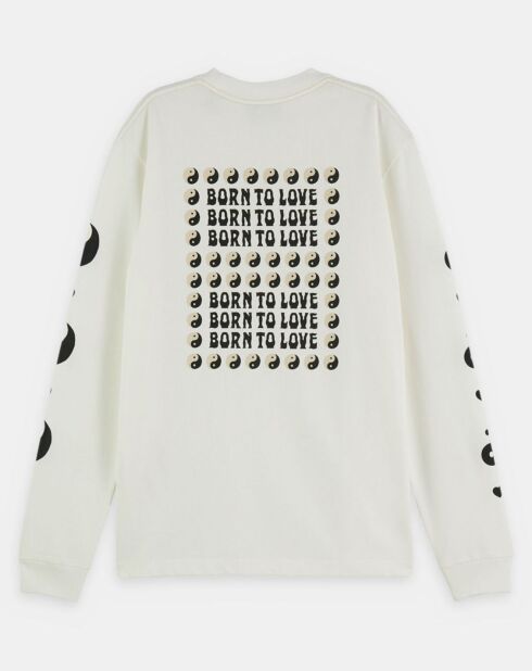 T-Shirt en Coton bio Born to Love blanc