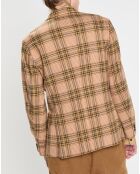 Blazer 2 Boutons prince de galles marron/noir