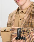 Blazer 2 Boutons prince de galles marron/noir