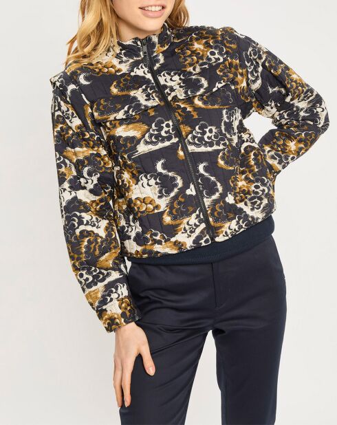 Bombers Manches Amovible Print Nuage nuit/multicolore