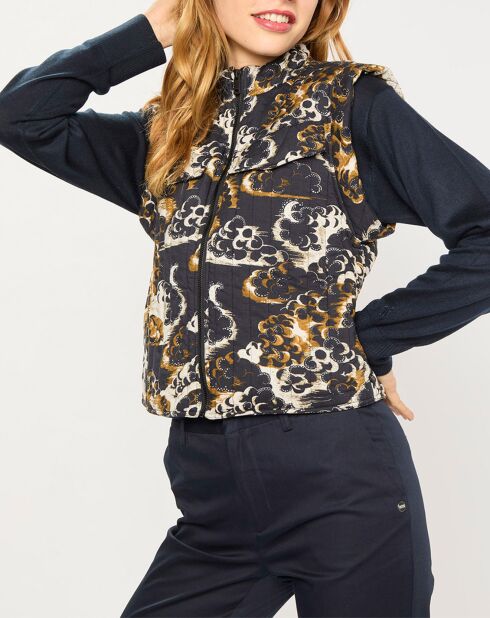 Bombers Manches Amovible Print Nuage nuit/multicolore