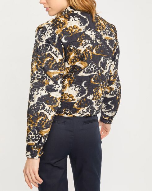 Bombers Manches Amovible Print Nuage nuit/multicolore