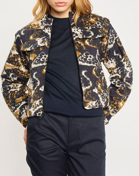 Bombers Manches Amovible Print Nuage nuit/multicolore