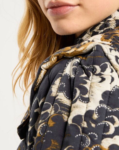 Bombers Manches Amovible Print Nuage nuit/multicolore