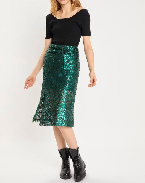 Jupe Sequin verte