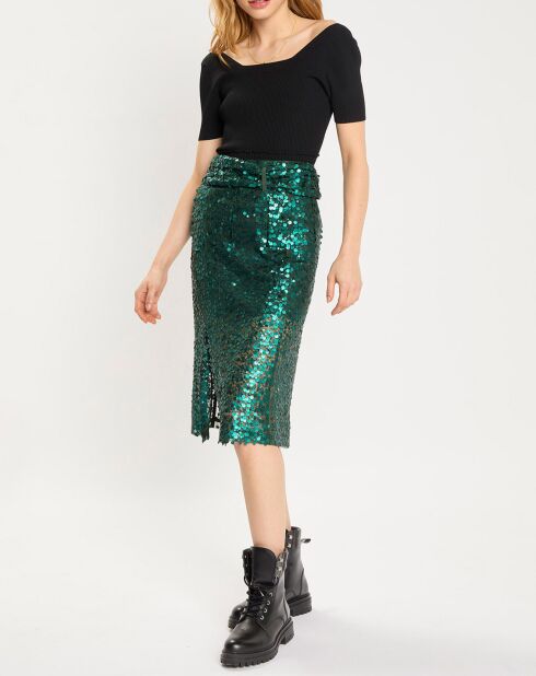 Jupe Sequin verte