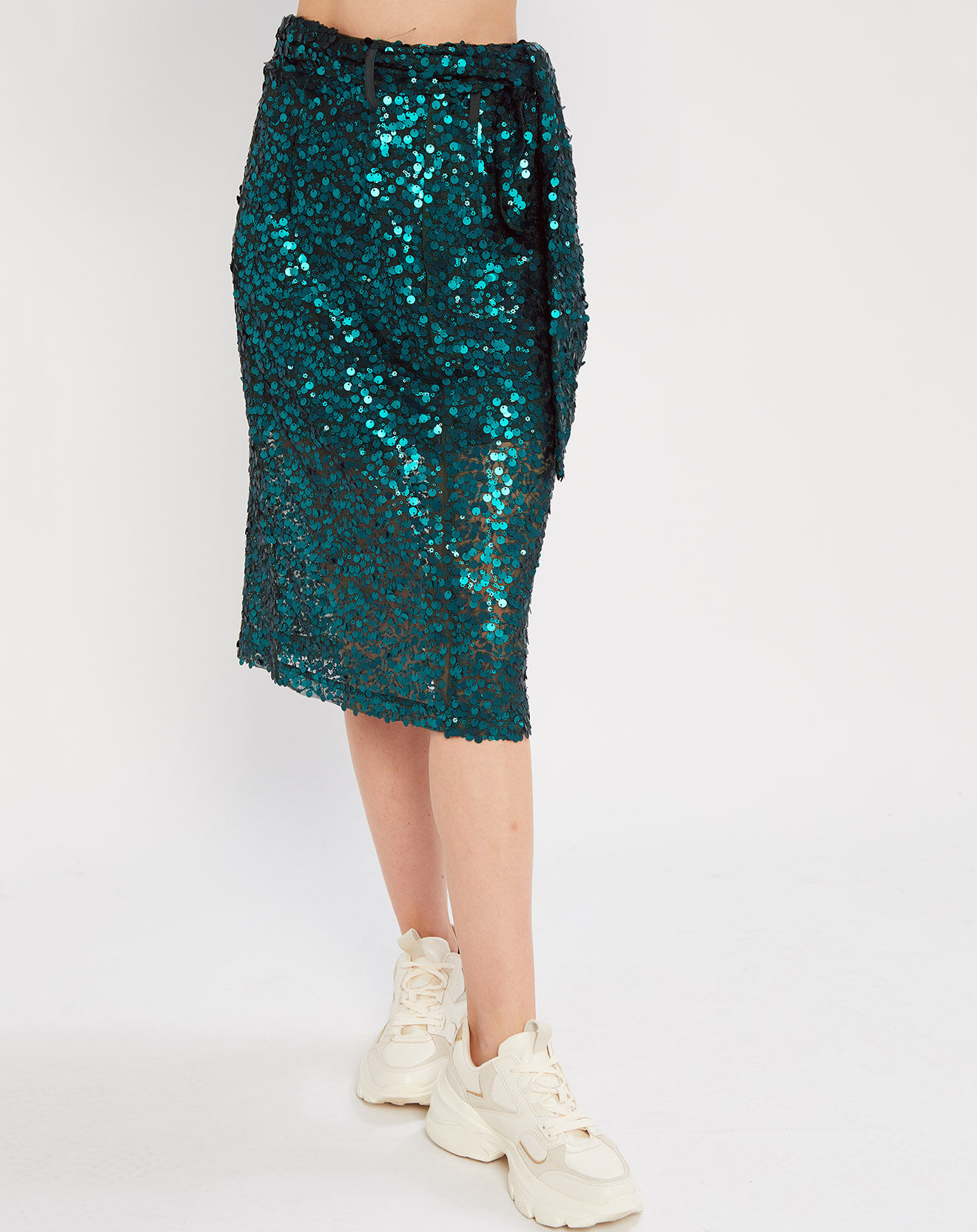 Jupe Sequin verte Vente privée Scotch Soda BazarChic