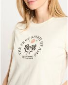 T-Shirt Print blanc