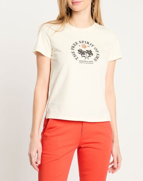 T-Shirt Print blanc