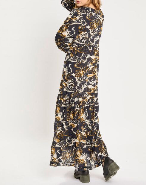 Robe Longue Print Nuage nuit