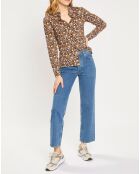Jean Regular Fit taille haute Sky bleu brut