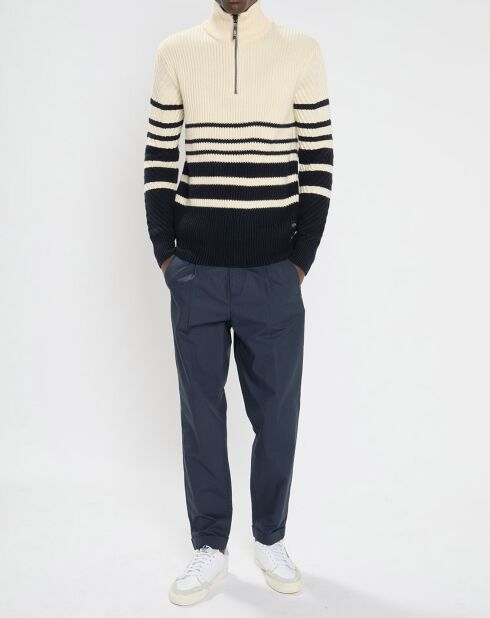 Pantalon Chino Slim Fit Léger Tapered bleu marine