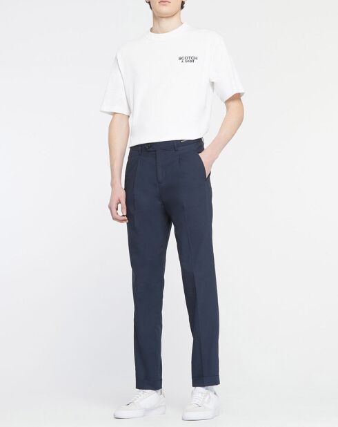 Pantalon Chino Slim Fit Léger Tapered bleu marine