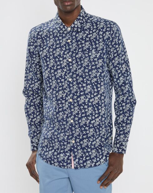 Chemise Regular Fit Fantaisie imprimée bleu marine