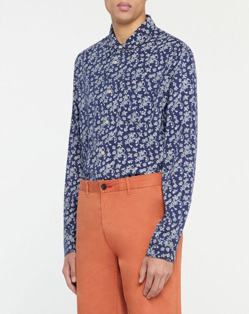 Chemise Regular Fit Fantaisie imprimée bleu marine