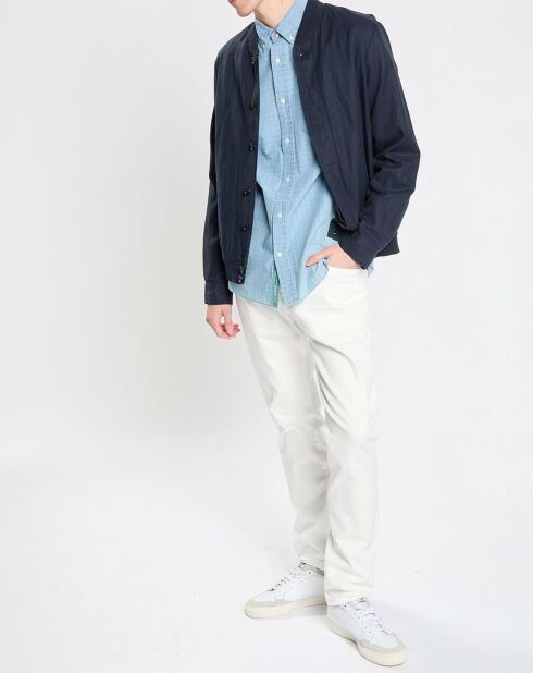 Blouson en Lin mélangé bleu marine