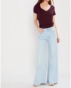 T-Shirt Det Lurex bordeaux