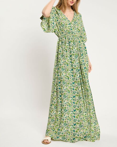 Robe longue Kimono verte