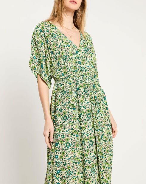 Robe longue Kimono verte
