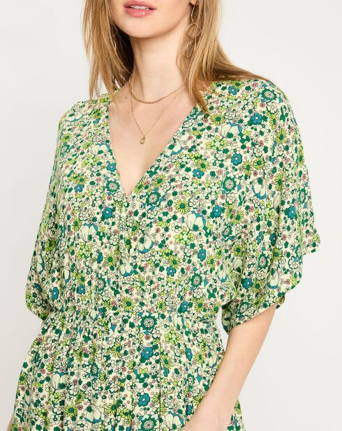 Robe longue Kimono verte