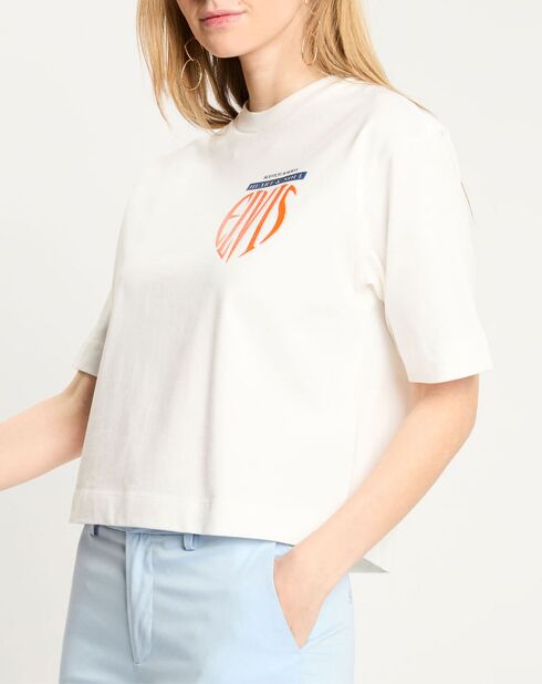 T-Shirt ample Elvis blanc