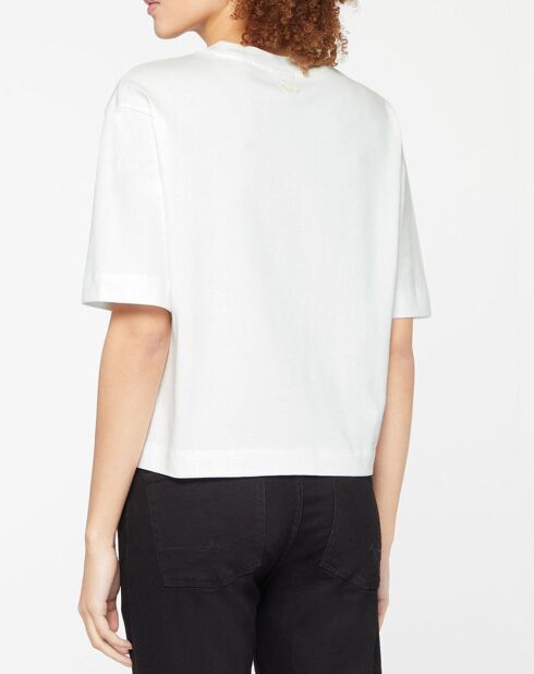 T-Shirt ample Elvis blanc