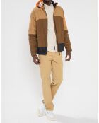 Blouson Technique Color block marron/beige