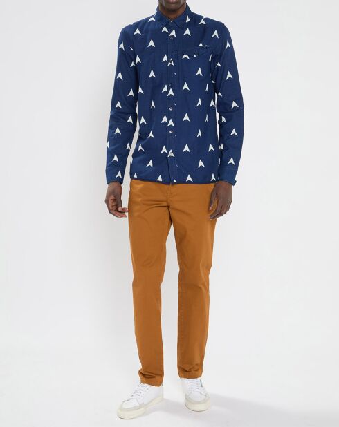 Pantalon Chino Slim Fit en Coton Bio mélangé Stuart Stretch camel
