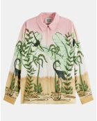 Chemise Regular Fit Singe imprimée multicolore