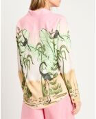 Chemise Regular Fit Singe imprimée multicolore