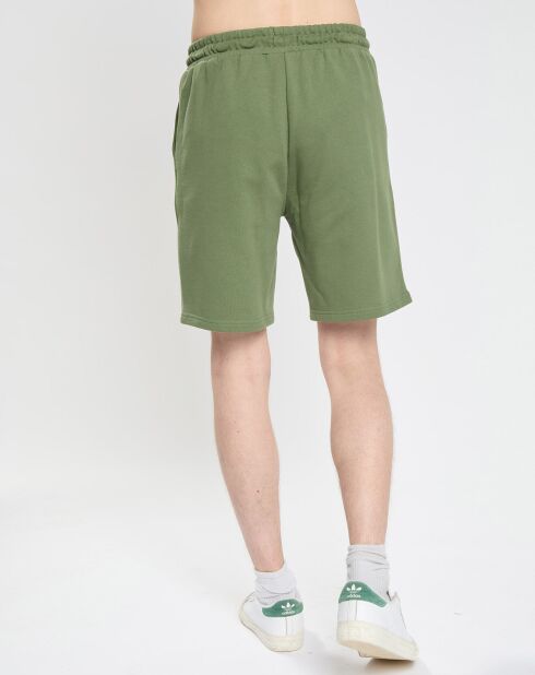 Pantaloncini in jersey kaki 100% cotone biologico