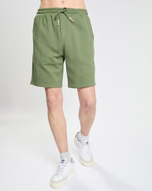 Pantaloncini in jersey kaki 100% cotone biologico
