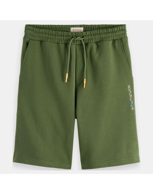 Pantaloncini in jersey kaki 100% cotone biologico