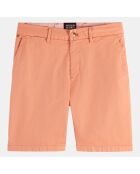 Short en Coton Bio mélangé Regular Fit Stuart orange clair