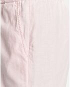 Short en Coton Bio & Lin Regular Fit Fave rose clair