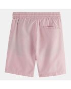 Short en Coton Bio & Lin Regular Fit Fave rose clair