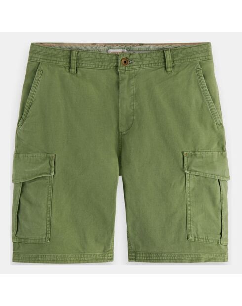 Favoriete kaki cargoshorts met normale pasvorm