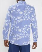 Chemise Regular Fit Hawaï bleu/blanc