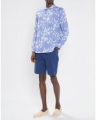 Chemise Regular Fit Hawaï bleu/blanc