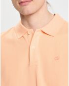Polo 100% Coton Bio Regular Fit Basic orange clair