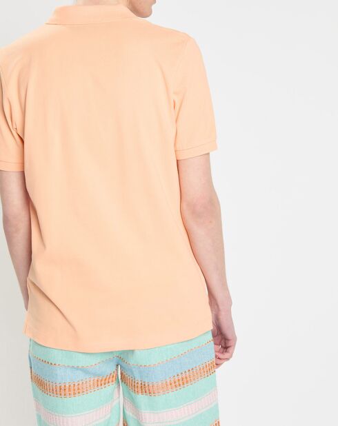 Polo 100% Coton Bio Regular Fit Basic orange clair